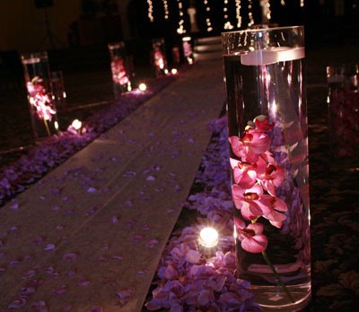 Wedding Aisle Decorations on Heights And Add Pillar Candles The Effect Will Be Amazing