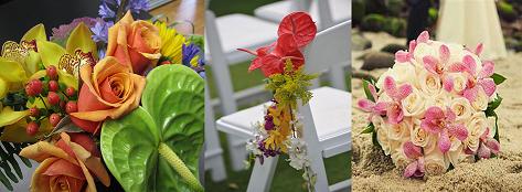 Wedding flowers hawaiian theme