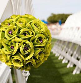 silk wedding flowers idea