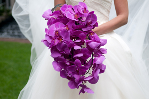 purple orchid bouquets