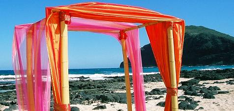 Hawaiian wedding decorations