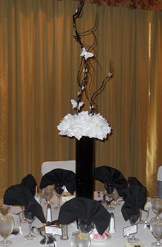 silk wedding flowers white