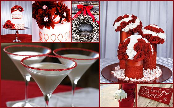 winter weddings peppermint